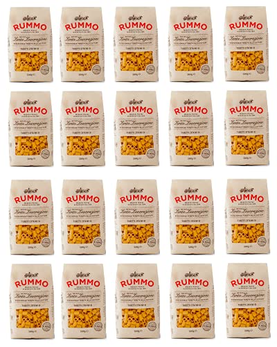 20x Rummo Tubetti Zita N°31 Pasta Lenta Lavorazione Teigwaren aus Hartweizengrieß Bronze-Zeichnung 500g von Rummo