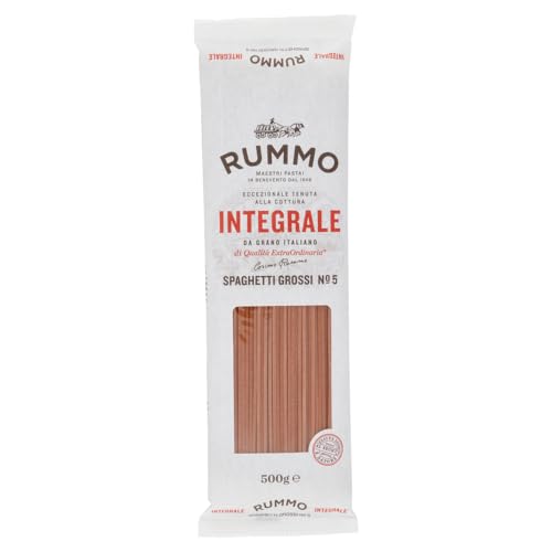 24er-Pack Rummo Pasta Integrale Spaghetti Grossi N°5,Vollkornnudeln Nudeln Vollkorn Italienische Pasta 500g von Rummo
