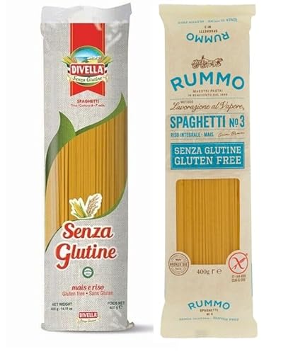 27er-Pack Testpaket Rummo Divella Pasta Spaghetti Senza Glutine, Glutenfreie Nudeln Italienische Pasta 400g von Rummo