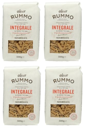 4er-Pack Rummo Pasta Mista Integrale N°74,Vollkornnudeln Nudeln Vollkorn Italienische Pasta 500g von Rummo