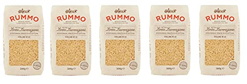 5x Rummo Stelline N°22 Pasta Lenta Lavorazione Teigwaren aus Hartweizengrieß Bronze-Zeichnung 500g von Rummo