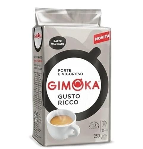 60er-Pack Gimoka Kaffee Ricco Caffè Macinato,Gemahlener Kaffee 250g von Rummo