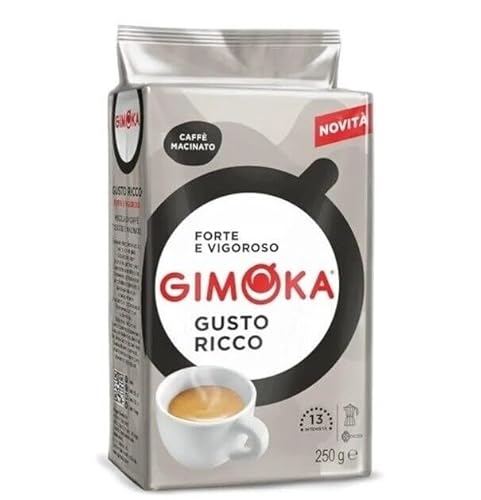 60er-Pack Gimoka Kaffee Ricco Caffè Macinato,Gemahlener Kaffee 250g 60er-Pack Gimoka Kaffee Ricco Caffè Macinato,Gemahlener Kaffee 250g von Rummo