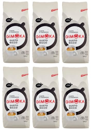 6er-Pack Gimoka Kaffee Ricco Caffè in Grani,Mischung aus gerösteten Kaffeebohnen 1Kg 6er-Pack Gimoka Kaffee Ricco Caffè in Grani,Mischung aus gerösteten Kaffeebohnen 1Kg von Rummo