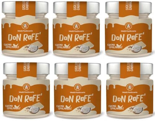 6er-Pack MADÒ PASTICCERIA Don Rafè Handwerkliche Streichfähige Creme mit Kokosgeschmack,200g Glas 6er-Pack MADÒ PASTICCERIA Don Rafè Handwerkliche Streichfähige Creme mit Kokosgeschmack,200g Glas von Rummo