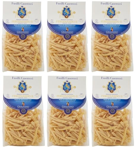 Rummo 6er-Pack Pastificio Ferdinando II Fusilli Caserecci Pasta di Gragnano I.G.P.,Nudeln aus Hartweizengrieß 500g Rummo 6er-Pack Pastificio Ferdinando II Fusilli Caserecci Pasta di Gragnano I.G.P.,Nudeln aus Hartweizengrieß 500g von Rummo
