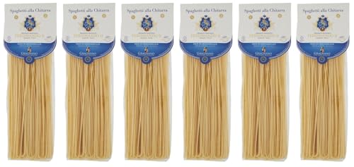 Rummo 6er-Pack Pastificio Ferdinando II Spaghetti alla Chitarra Pasta di Gragnano I.G.P.,Nudeln aus Hartweizengrieß 500g von Rummo