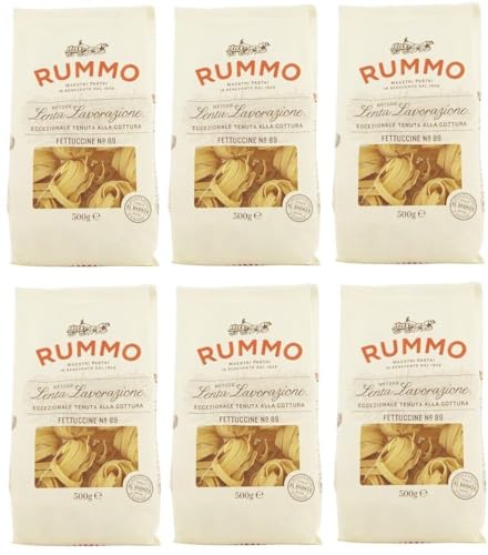 6er-Pack Rummo Pasta Fettuccine N°89,Italienische Nudeln aus Hartweizengrieß,Italienische Pasta 500g von Rummo