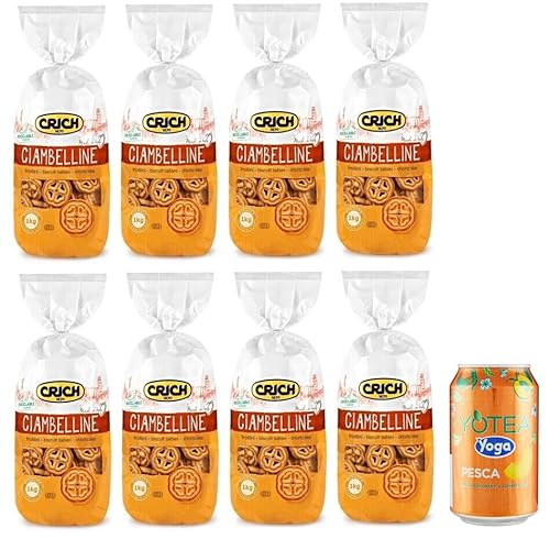 Rummo 8er-Pack Crich Kekse Ciambelline Shortbread-Kekse,Biscuits Cookies 1Kg Beutel + 1er-Pack Kostenlos Yoga Eistee Pfirsich 330ml Dose Rummo 8er-Pack Crich Kekse Ciambelline Shortbread-Kekse,Biscuits Cookies 1Kg Beutel + 1er-Pack Kostenlos Yoga Eistee Pfirsich 330ml Dose von Rummo