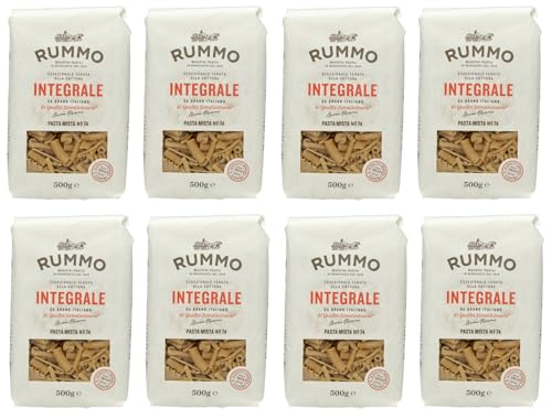 8er-Pack Rummo Pasta Mista Integrale N°74,Vollkornnudeln Nudeln Vollkorn Italienische Pasta 500g von Rummo