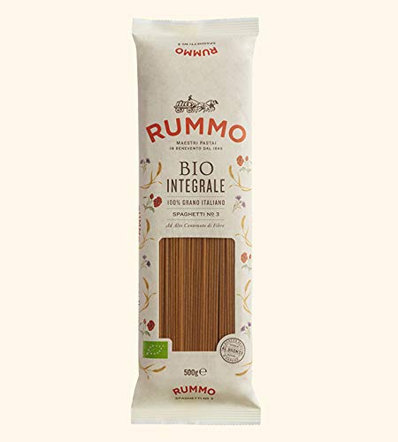 Rummo - Bio-Vollkornnudeln Spaghetti n.3 Bronze Gezeichnete - 24 Packungen mit 500 g von Rummo