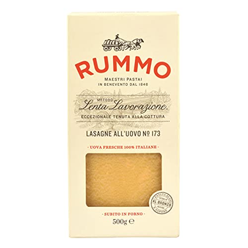 Rummo - Lasagne all'uovo n.173 Bronze Gezeichnete - 12 Packungen mit 500 g Rummo - Lasagne all'uovo n.173 Bronze Gezeichnete - 12 Packungen mit 500 g von Rummo
