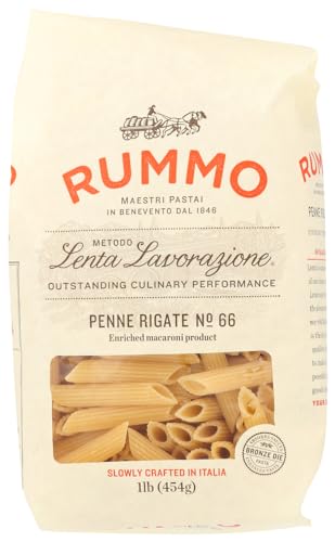 Rummo Lenta Lavorazione, Penne Rigate, (Nr. 66) 0,5 kg (4 Stück) von Rumo