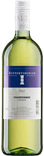 Chardonnay QW trocken Pfalz, 1 Liter von Ruppertsberger Weinkeller Hoheburg