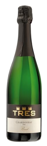 Sekt b.A. TRES Chardonnay brut Pfalz (2021, 3 * 0,75l) von Ruppertsberger Weinkeller Hoheburg