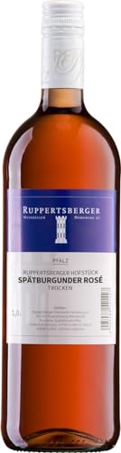Spätburgunder Rosé QW trocken Ruppertsberger Hofstück, 1 Liter (2020, 6 * 0,75l) von Ruppertsberger Weinkeller Hoheburg