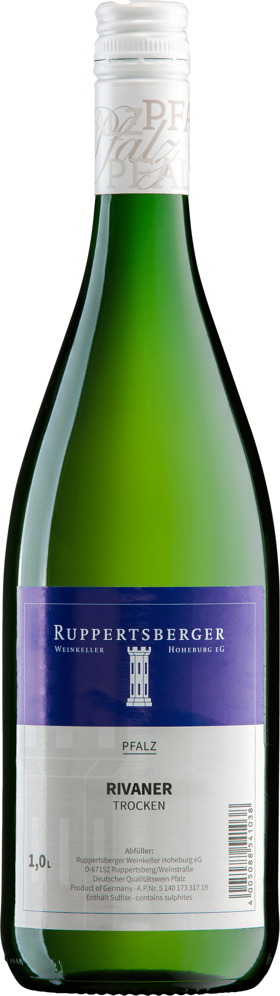 Winzerverein Hoheburg Ruppertsberger Rivaner - 1l