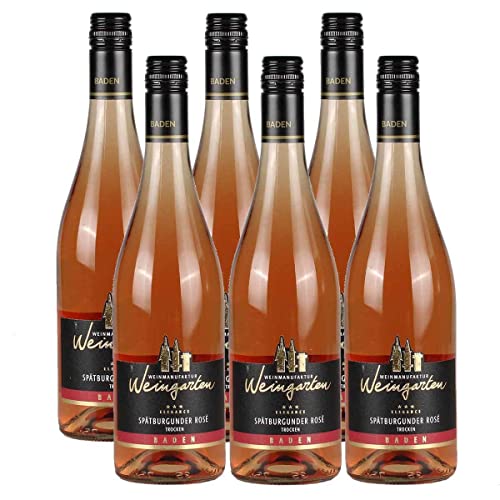 6 Flaschen Weinmanufaktur Weingarten Spätburgunder Rosé Elegance 12,0% vol. 0,75l 6 Flaschen Weinmanufaktur Weingarten Spätburgunder Rosé Elegance 12,0% vol. 0,75l von Ruppertsberger