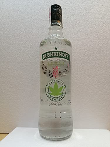 Cannabacea Wodka 1 Liter 50% Alkohol Rushkinoff von Rushkinoff