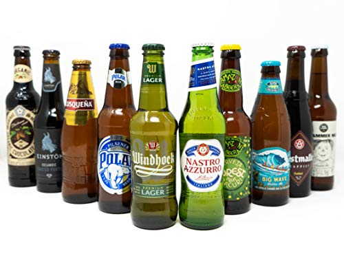 10 Biere aus 10 Ländern - Bierweltreise Set - Variation aus außergewöhnlichen Bieren aus aller Welt von Russian-Box
