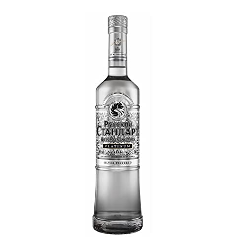 Russian Standard Platinum Vodka , feinem Zitrus-Aroma, mit Silberfiltrierung für absolute Reinheit, 40% Alk , 700 ml (1er Pack) von Russian Standard