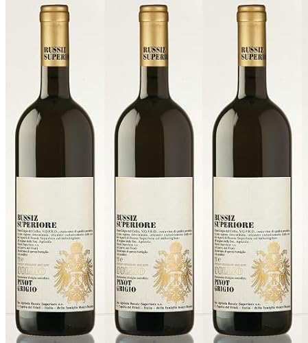 3x 0,75l - 2022er - Russiz Superiore - Pinot Grigio - Collio D.O.P. - Friaul - Italien - Weißwein trocken 3x 0,75l - 2022er - Russiz Superiore - Pinot Grigio - Collio D.O.P. - Friaul - Italien - Weißwein trocken von Russiz Superiore