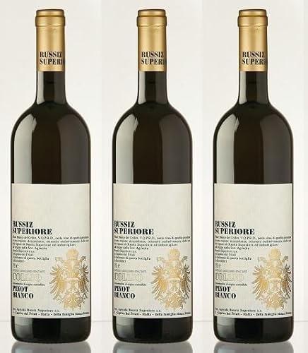 3x 0,75l - 2023er - Russiz Superiore - Pinot Bianco - Collio D.O.P. - Friaul - Italien - Weißwein trocken 3x 0,75l - 2023er - Russiz Superiore - Pinot Bianco - Collio D.O.P. - Friaul - Italien - Weißwein trocken von Russiz Superiore