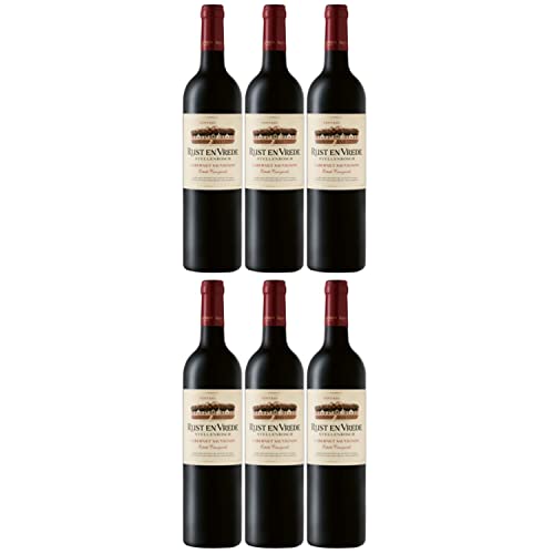 Rust en Vrede Estate Vineyards Cabernet Sauvignon Stellenbosch Rotwein Wein trocken Südafrika I Versanel Paket (6 Flaschen) von Rust en Vrede Estate