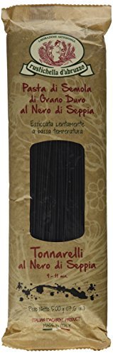 Rustichella d'Abruzzo Durum Wheat Squid Ink Tonnarelli Pasta - 17.6 oz (2 Pack) by Rustichella d'Abruzzo von Rustichella d'Abruzzo