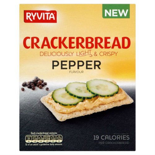 Ryvita Black Pepper Crackerbread 125 g 8 Stück von Ryvita