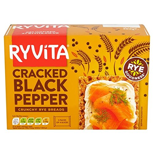 Ryvita Cracked Black Pepper Crisp Brot 200g von Ryvita