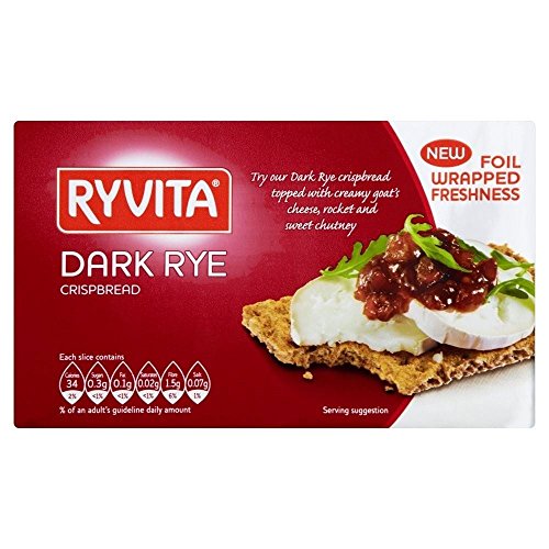 Ryvita Dunkel Rye Knäckebrot (250g) - Packung mit 2 von Ryvita