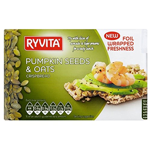 Ryvita Pumpkin Seeds & Hafer Knäckebrot (200g) - Packung mit 2 von Ryvita