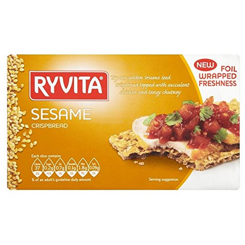 Ryvita Sesame Rye Knäckebrot (250g) - Packung mit 6 von Ryvita