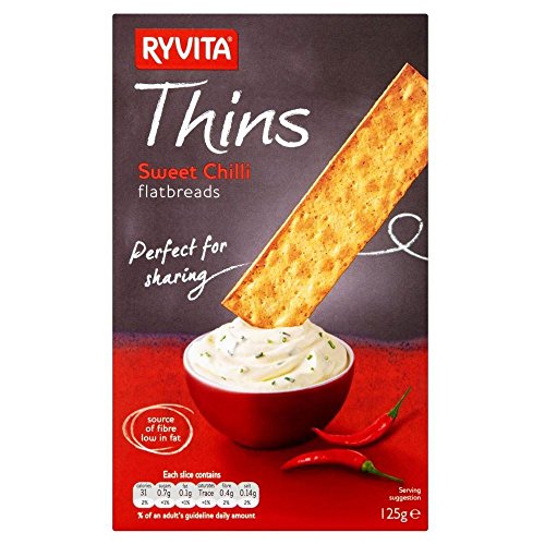Ryvita Thins - Sweet Chilli (125g) - Packung mit 2 von Ryvita