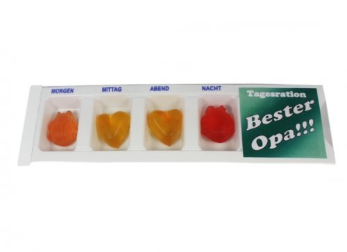 Tablettenbox Bester Opa Menge:1 Tablettenbox von Süsswaren-Paradies