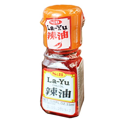 10x33ml S&B La-Yu Chili Öl (Japanisches Sesamöl mit Chilli) von S&B