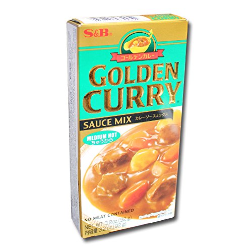 12x92g Sparen! S&B Golden Curry Saucen Mix Medium Hot mittelscharf von S&B