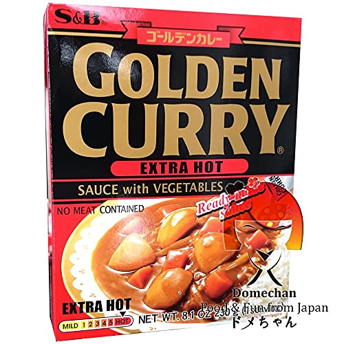 S&B - Golden Curry - Extra Hot - sehr scharf, 1er Pack (1 x 230 g) von S&B