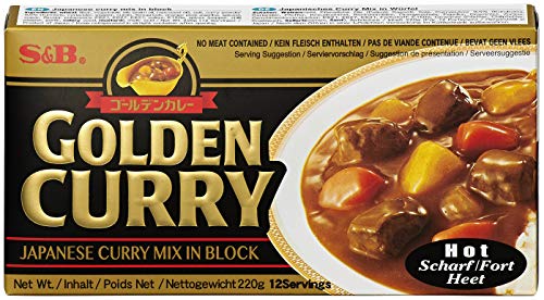 S&B Golden Curry scharf – Japanische Gewürzmischung zur Zubereitung von Curry-Gerichten – 2 x 220 g von S&B