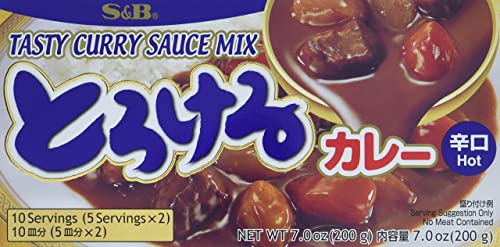 S&B Torokeru Curry Hot, 1er Pack (1 x 200 g) von S&B