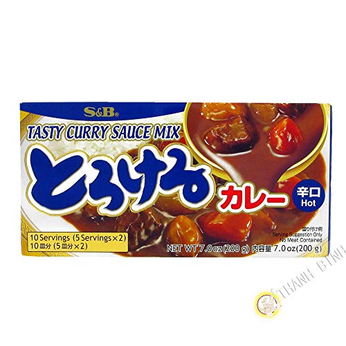 S&B Torokeru Curry Hot, 1er Pack (1 x 200 g) von S&B