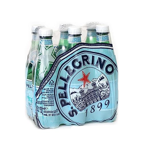 S. Pellegrino - 0,5 l natürliche Mineralwasserflasche mit Gas von S. Pellegrino