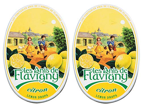 Les Anis de Flavigny - Anisbonbons - Zitronendragees - Citron - 2er Pack von S.A.S. Anis de l'Abbaye de Flavigny