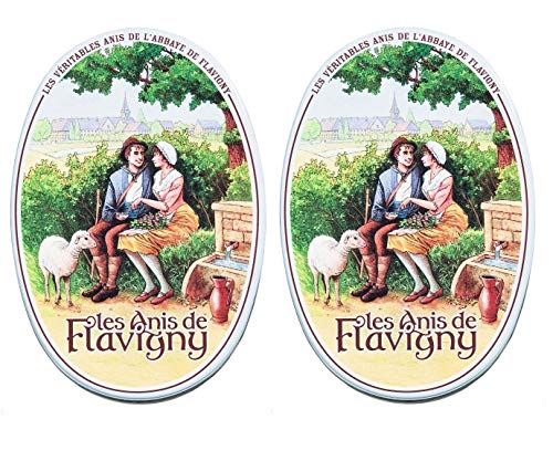 Les Anis de Flavigny - Das französische Anisbonbon mit Anisgeschmack (Anis Natur) 2er Pack von S.A.S. Anis de l'Abbaye de Flavigny