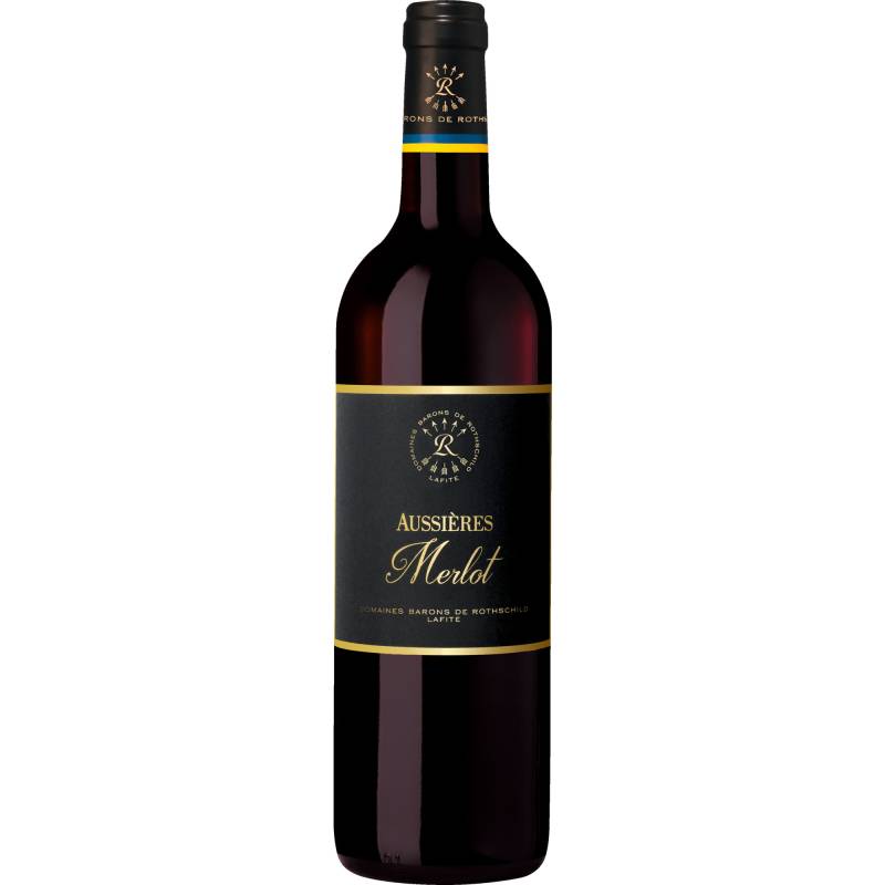 Rothschild Aussières Merlot, Pays d'Oc IGP, Languedoc-Roussillon, 2022, Rotwein von S.A.S. Aussières, À F.11100 NARBONNE- France