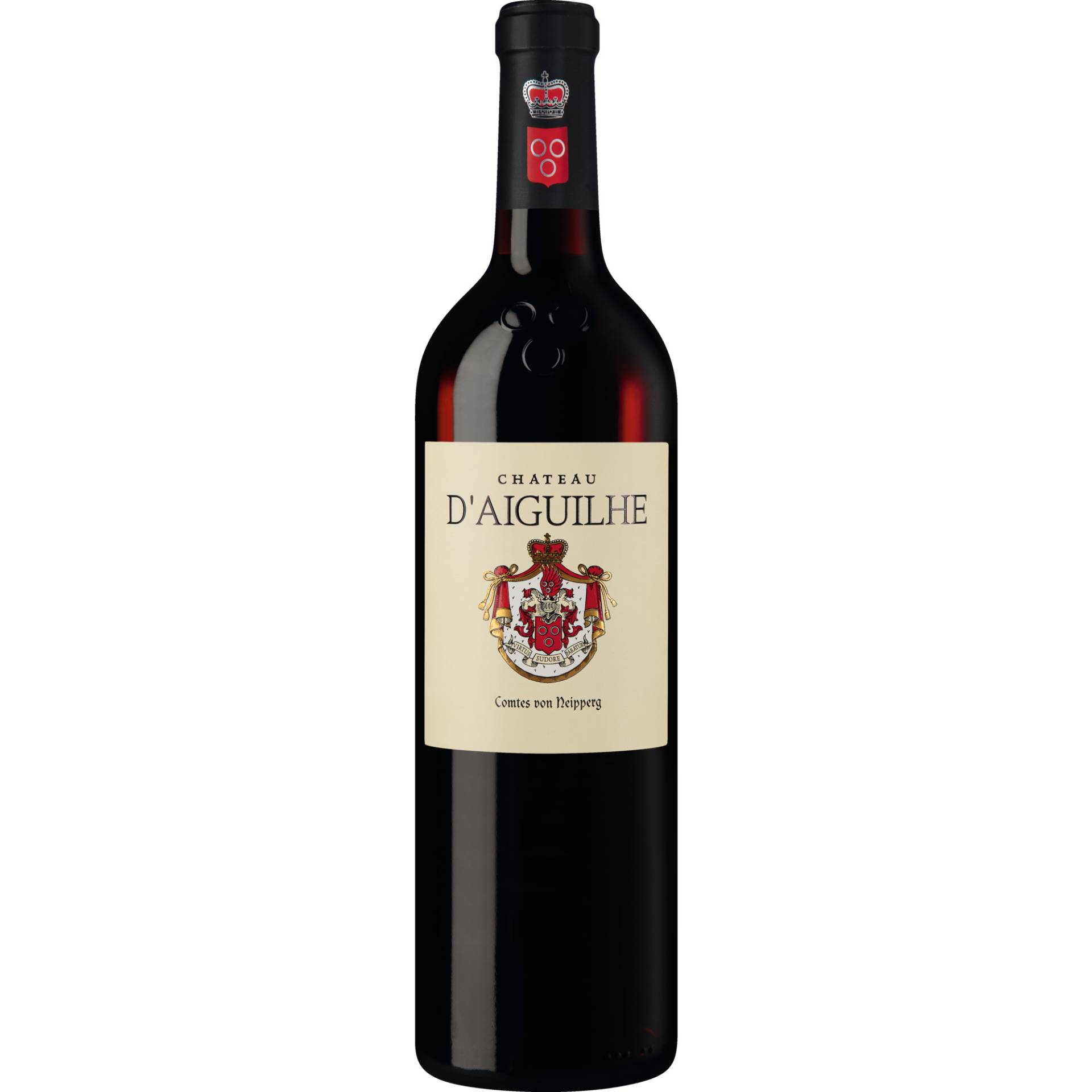 Château d'Aiguilhe, Côtes de Castillon AOP, Bordeaux, 2018, Rotwein Château d'Aiguilhe, Côtes de Castillon AOP, Bordeaux, 2018, Rotwein von S.C.E.A. du Chateau d'Aiguilhe - St Philippe d'Aiguilhe - Gironde - France