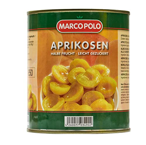 Food-United APRIKOSEN-HÄLFTEN leicht gezuckert Füllmenge 820g ATG 480g eingelegte Obst-Konserve-Dose für Aprikosen-Konfitüre-Marmelade-Joghurt-Torten-Kuchen küchenfertig Food-United APRIKOSEN-HÄLFTEN leicht gezuckert Füllmenge 820g ATG 480g eingelegte Obst-Konserve-Dose für Aprikosen-Konfitüre-Marmelade-Joghurt-Torten-Kuchen küchenfertig von S.Mile GmbH