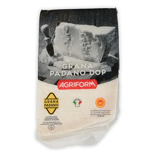 Food-United GRANA PADANO 930g formaggio-italiano-Hartkäse DOP Italienischer-Käse am Stück über 10 Monate gereift mit g.U.-Siegel zum Reiben würzig aromatisch von S.Mile GmbH