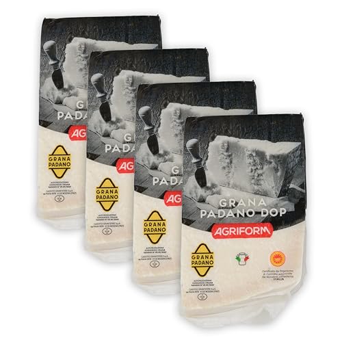 Food-United GRANA PADANO 4x930g formaggio-italiano-Hartkäse DOP Italienischer-Käse am Stück über 10 Monate gereift mit g.U.-Siegel zum Reiben würzig aromatisch Food-United GRANA PADANO 4x930g formaggio-italiano-Hartkäse DOP Italienischer-Käse am Stück über 10 Monate gereift mit g.U.-Siegel zum Reiben würzig aromatisch von S.Mile GmbH